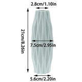 Popxstar 1PC Diamond Pattern Plastic Smooth Vase White Imitation Ceramic Flower Pot Thick and Durable for Living Room Bedroom Home Decora