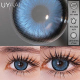 1 Pair Color Contact Lenses for Eyes Lenses with Diopters Myopia Color Lenses Green Contact Lenses Blue Lenses