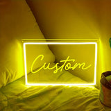 Popxstar  1pc Neon Sign - LED Wall Decor, Personalized Bedroom Lighting, USB Powered, Button Control, Wall-Mounted