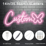 Popxstar  LED Neon Sign - Vibrant Personalized Wall Decor, Easy to Install, No Batteries Needed, Adjustable Brightness