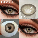1 Pair Brown Lenses Colored Contact Beauty Colored Pupils Green Contact Lenses Natural Look Lenses Women Brown Pupils