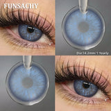 1 Pair Black Brown Color Contact Lenses for Eyes Beautiful Natural Eye Contacts Gray Pupils Yearly Eye Makeup Softlens