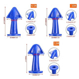 Popxstar 3PCS Caulk Nozzle Applicator Silicone Caulking Tools Kit, Sealant Nozzle Caulking Epoxy Piston Nozzle Accessories