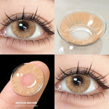 1 Pair Gray Color Contact Lenses for Eyes Brown Beautiful Pupils Natural Softlens Yearly Cosmetics High Quality Lens