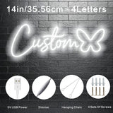 Popxstar  LED Neon Sign - Vibrant Personalized Wall Decor, Easy to Install, No Batteries Needed, Adjustable Brightness