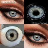1 Pair Brown Lenses Colored Contact Beauty Colored Pupils Green Contact Lenses Natural Look Lenses Women Brown Pupils