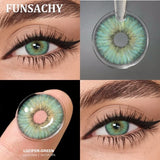 1 Pair ANDRONI Colored Contact Lenses 14.5mm Big Eyes Softlens Natural Gray Pupils Yearly Cosmetics Blue Color Lens