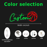 Popxstar  Basketball Neon Sign, for Festive Decor, Great for Weddings, Birthdays, Halloween, Christmas, Graduation & Parties
