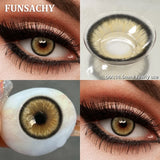 1 Pair Brown Lenses Colored Contact Beauty Colored Pupils Green Contact Lenses Natural Look Lenses Women Brown Pupils