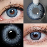 Popxstar 1Pair Myopia Lenses Color Contact Lenses for Eyes Lenses With Diopters Prescription Fashion Lenses Blue Eye Lenses