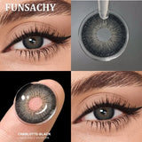 1 Pair ANDRONI Colored Contact Lenses 14.5mm Big Eyes Softlens Natural Gray Pupils Yearly Cosmetics Blue Color Lens