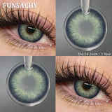 1 Pair Black Brown Color Contact Lenses for Eyes Beautiful Natural Eye Contacts Gray Pupils Yearly Eye Makeup Softlens