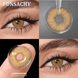1 Pair ANDRONI Colored Contact Lenses 14.5mm Big Eyes Softlens Natural Gray Pupils Yearly Cosmetics Blue Color Lens