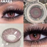 Popxstar  1 Pair Fashion Color Contact Lenses for Eyes Brown Lenses Colorcon Blue Lenses Yearly Beautiful Grey Eye Pupils Lens