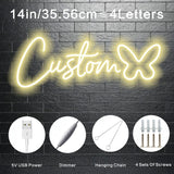 Popxstar  LED Neon Sign - Vibrant Personalized Wall Decor, Easy to Install, No Batteries Needed, Adjustable Brightness