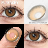 1 Pair Gray Color Contact Lenses for Eyes Brown Beautiful Pupils Natural Softlens Yearly Cosmetics High Quality Lens