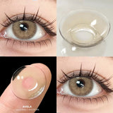 1 Pair Gray Color Contact Lenses for Eyes Brown Beautiful Pupils Natural Softlens Yearly Cosmetics High Quality Lens