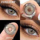 1 Pair Brown Color Contact Lenses Natural Eye Contacts Gray Pupils Beautiful Blue Color Lens Yearly Cosmetics Eye Lens