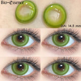 Popxstar  1 Pair Korean Colored Contact Lenses with Degree Myopia Lenses Anime Accessories Pink Lenses Cyan Cosplay