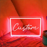 Popxstar  1pc Neon Sign - LED Wall Decor, Personalized Bedroom Lighting, USB Powered, Button Control, Wall-Mounted