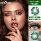 Popxstar  1 Pair soft Lenses Colored Contact Beauty Colored Pupils Green Contact Lenses Natural Look Lenses Women Brown Pupils