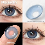 1 Pair Gray Color Contact Lenses for Eyes Brown Beautiful Pupils Natural Softlens Yearly Cosmetics High Quality Lens