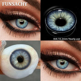 1 Pair Brown Lenses Colored Contact Beauty Colored Pupils Green Contact Lenses Natural Look Lenses Women Brown Pupils