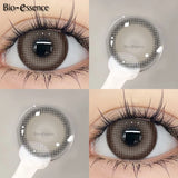 Popxstar  1 Pair Black Lenses Korean Lenses Colored Contact Lenses Myopia Lenses Black Eye Lenses with Degree High Quality