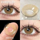 1 Pair Gray Color Contact Lenses for Eyes Brown Beautiful Pupils Natural Softlens Yearly Cosmetics High Quality Lens