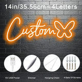 Popxstar  LED Neon Sign - Vibrant Personalized Wall Decor, Easy to Install, No Batteries Needed, Adjustable Brightness