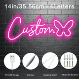 Popxstar  LED Neon Sign - Vibrant Personalized Wall Decor, Easy to Install, No Batteries Needed, Adjustable Brightness