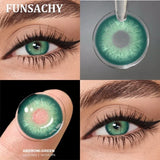 1 Pair ANDRONI Colored Contact Lenses 14.5mm Big Eyes Softlens Natural Gray Pupils Yearly Cosmetics Blue Color Lens