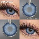 1 Pair Black Brown Color Contact Lenses for Eyes Beautiful Natural Eye Contacts Gray Pupils Yearly Eye Makeup Softlens