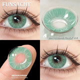 1 Pair Gray Color Contact Lenses for Eyes Brown Beautiful Pupils Natural Softlens Yearly Cosmetics High Quality Lens