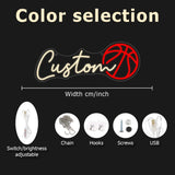 Popxstar  Basketball Neon Sign, for Festive Decor, Great for Weddings, Birthdays, Halloween, Christmas, Graduation & Parties