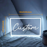 Popxstar  1pc Neon Sign - LED Wall Decor, Personalized Bedroom Lighting, USB Powered, Button Control, Wall-Mounted
