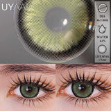 1 Pair Color Contact Lenses for Eyes Lenses with Diopters Myopia Color Lenses Green Contact Lenses Blue Lenses