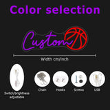 Popxstar  Basketball Neon Sign, for Festive Decor, Great for Weddings, Birthdays, Halloween, Christmas, Graduation & Parties