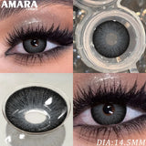 Popxstar  1 Pair Fashion Color Contact Lenses for Eyes Brown Lenses Colorcon Blue Lenses Yearly Beautiful Grey Eye Pupils Lens