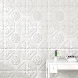 popxstar 35*35cm Ceiling Roof Decoration Wallpaper Self-adhesive Bedroom 3D Waterproof Background Wall Wallpaper