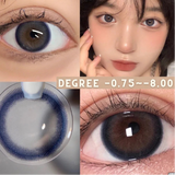 Popxstar 1 Pair Myopia Lenses Colored Contact Lenses Natural Lenses With Diopters Brown Lenses Gray Lense Prescription Lenses