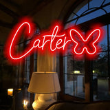 Popxstar  LED Neon Sign - Vibrant Personalized Wall Decor, Easy to Install, No Batteries Needed, Adjustable Brightness