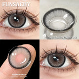 1 Pair Gray Color Contact Lenses for Eyes Brown Beautiful Pupils Natural Softlens Yearly Cosmetics High Quality Lens