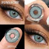 1 Pair Brown Color Contact Lenses Natural Eye Contacts Gray Pupils Beautiful Blue Color Lens Yearly Cosmetics Eye Lens