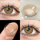 1 Pair Gray Color Contact Lenses for Eyes Brown Beautiful Pupils Natural Softlens Yearly Cosmetics High Quality Lens