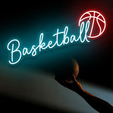 Popxstar  Basketball Neon Sign, for Festive Decor, Great for Weddings, Birthdays, Halloween, Christmas, Graduation & Parties