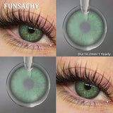 1 Pair Black Brown Color Contact Lenses for Eyes Beautiful Natural Eye Contacts Gray Pupils Yearly Eye Makeup Softlens