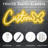 Popxstar  LED Neon Sign - Vibrant Personalized Wall Decor, Easy to Install, No Batteries Needed, Adjustable Brightness