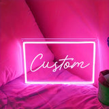Popxstar  1pc Neon Sign - LED Wall Decor, Personalized Bedroom Lighting, USB Powered, Button Control, Wall-Mounted
