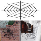 Popxstar 150/250cm Black White Halloween Spider Web Giant Stretchy Cobweb For Home Bar Decor Haunted House Halloween Party Terror Props